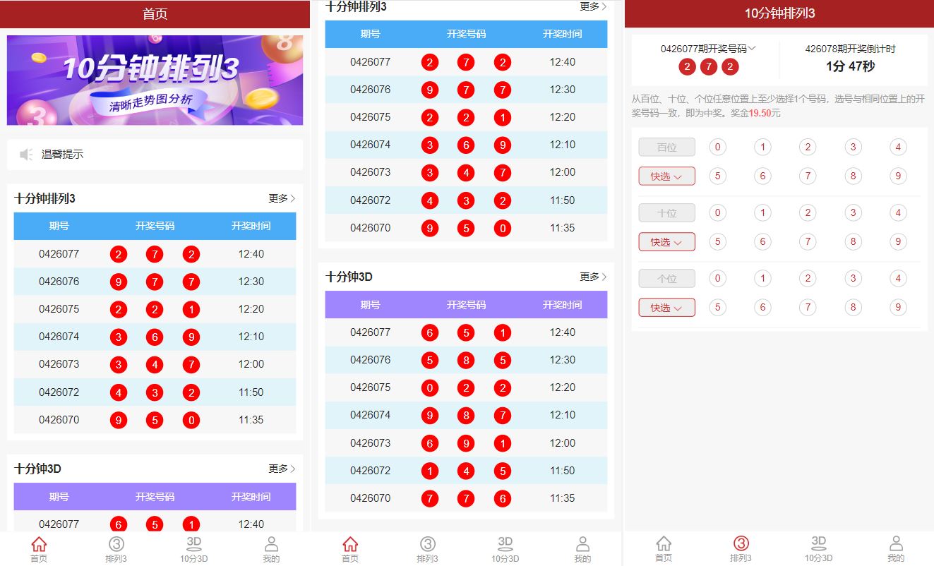 【排列三源码】彩票走势图系统/排列三/3D走势图/邀请注册 - 灵犀海外源码-灵犀海外源码